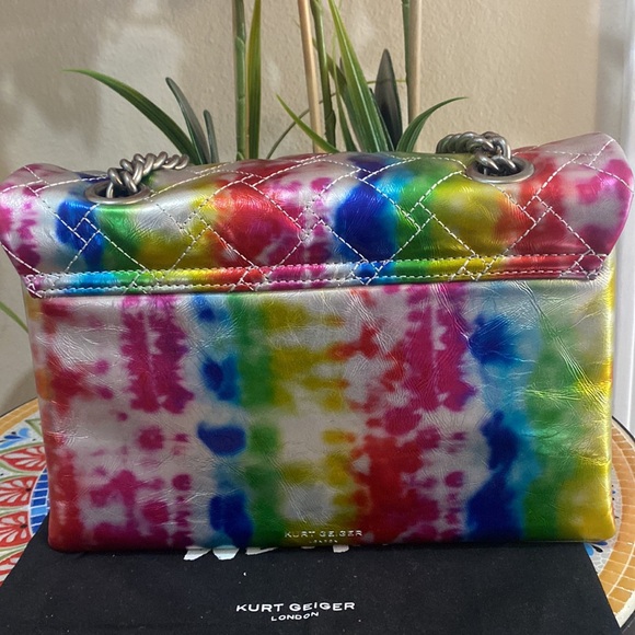 Kurt Geiger London Kensington X Tie Dye Shoulder Bag - Picture 3 of 13